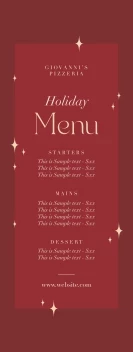 Holiday Menu