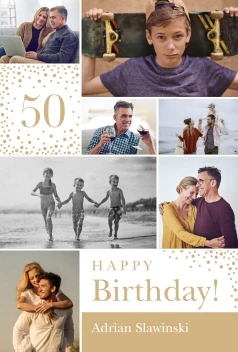 Birthday Sparkles Collage Poster