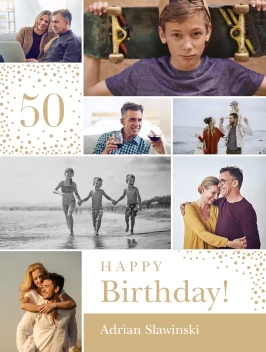 Birthday Sparkles Collage Poster