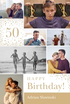 Birthday Sparkles Collage Poster