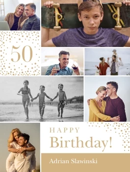 Birthday Sparkles Collage Poster