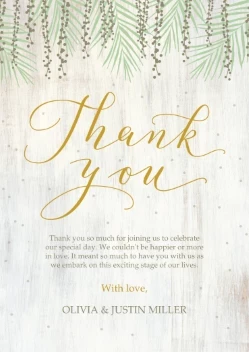 Rustic Willow Thank You