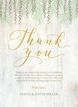 Rustic Willow Thank You