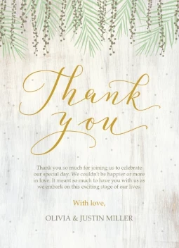 Rustic Willow Thank You