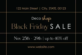 Elegant Black Friday Lines