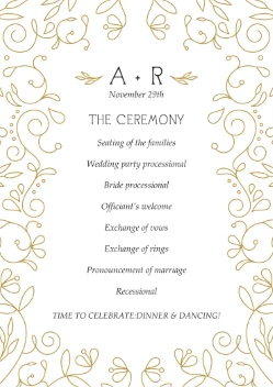 Vintage Flourish Program