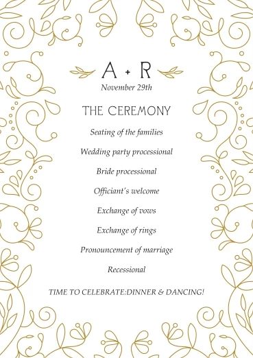 Vintage Flourish Program