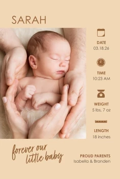 Forever Our Baby Announcement