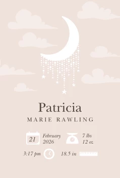 Newborn Bejeweled Moon