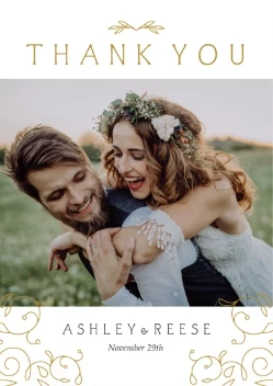 Vintage Flourish Thank You