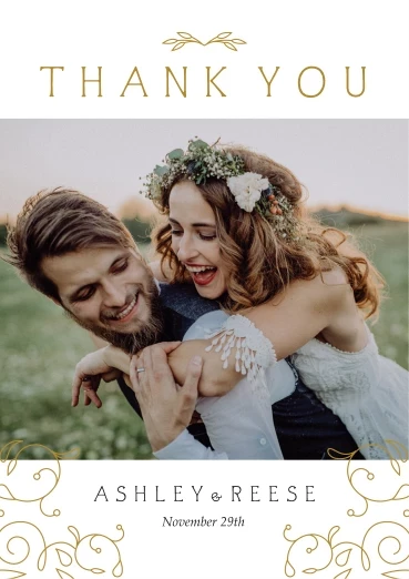 Vintage Flourish Thank You