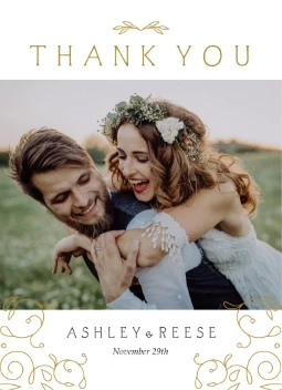 Vintage Flourish Thank You