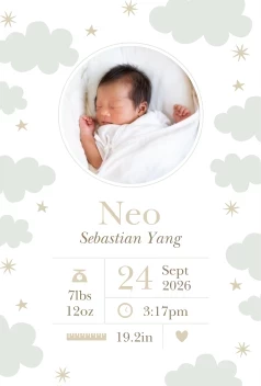 Serene Clouds Newborn
