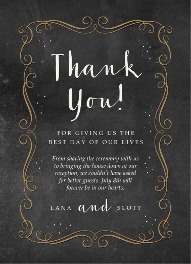 Whimsical Flourish Thank You
