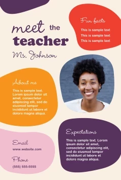 Abstract Shapes Teacher Poster