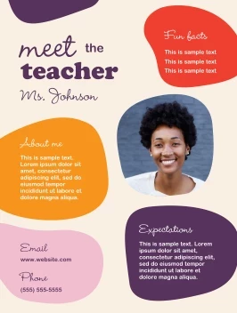 Abstract Shapes Teacher Poster