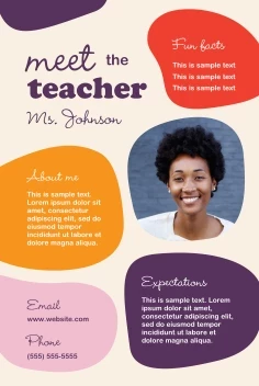 Abstract Shapes Teacher Poster