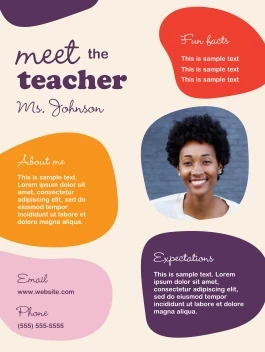 Abstract Shapes Teacher Poster