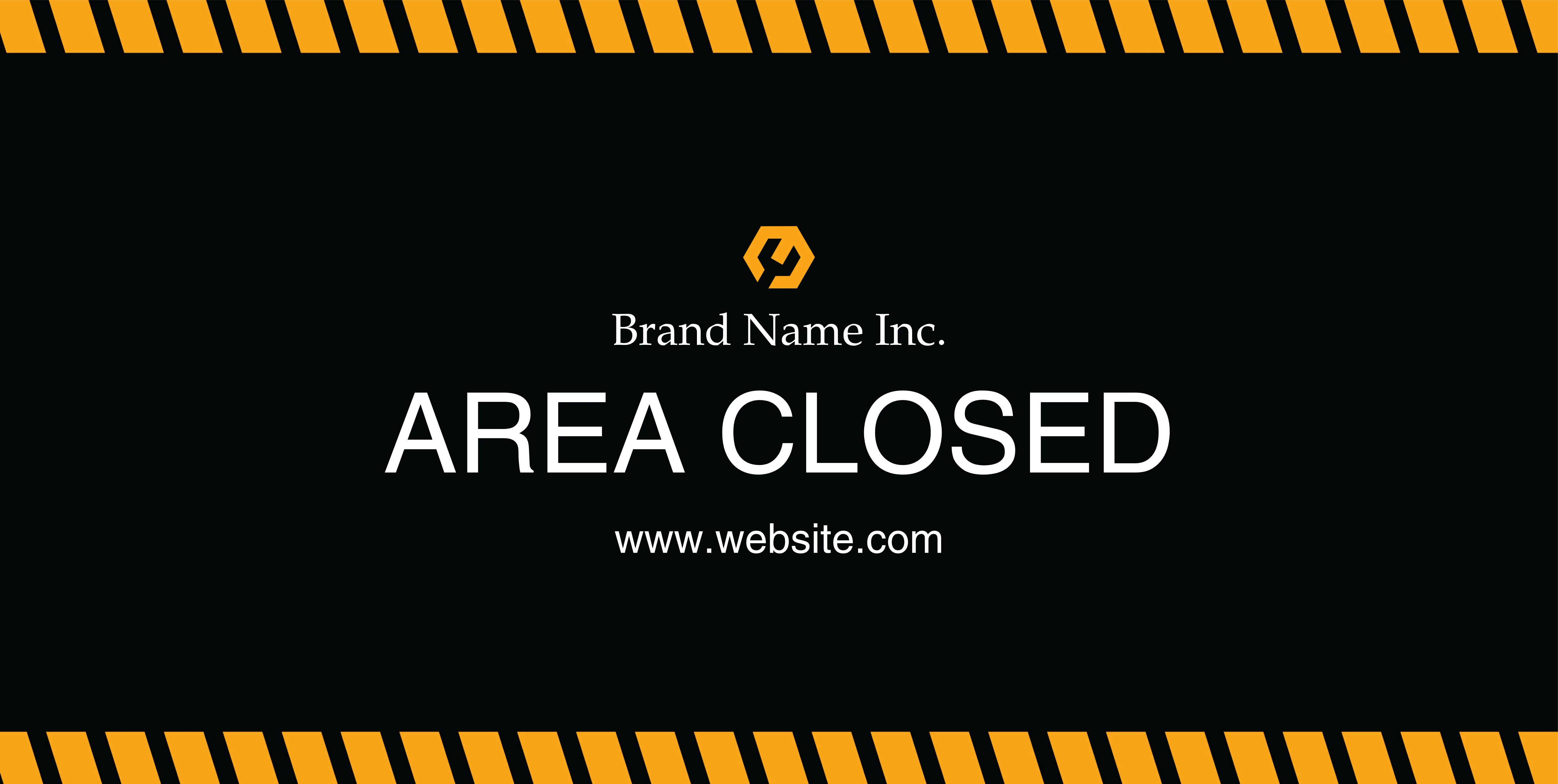 Construction Stripes Signage