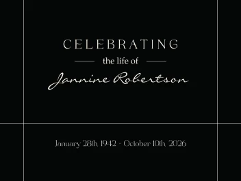 Elegant Modern Memorial