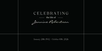 Elegant Modern Memorial