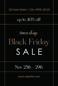 Elegant Black Friday Lines