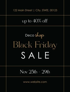 Elegant Black Friday Lines