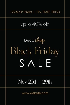 Elegant Black Friday Lines