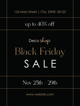 Elegant Black Friday Lines