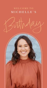 Modern Birthday Arch