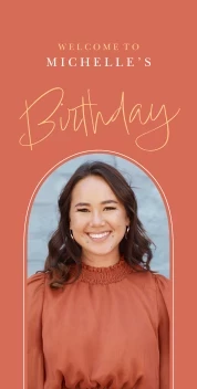 Modern Birthday Arch