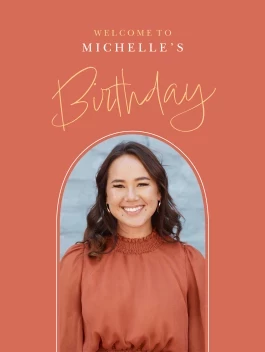 Modern Birthday Arch