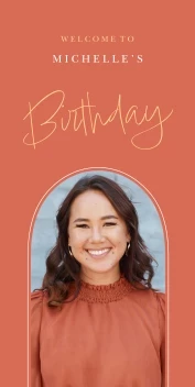 Modern Birthday Arch