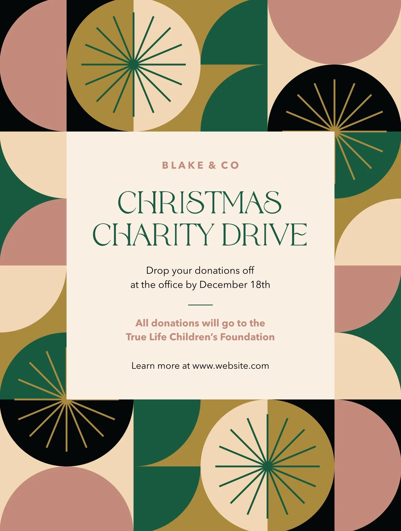 Christmas Charity Drive Pattern