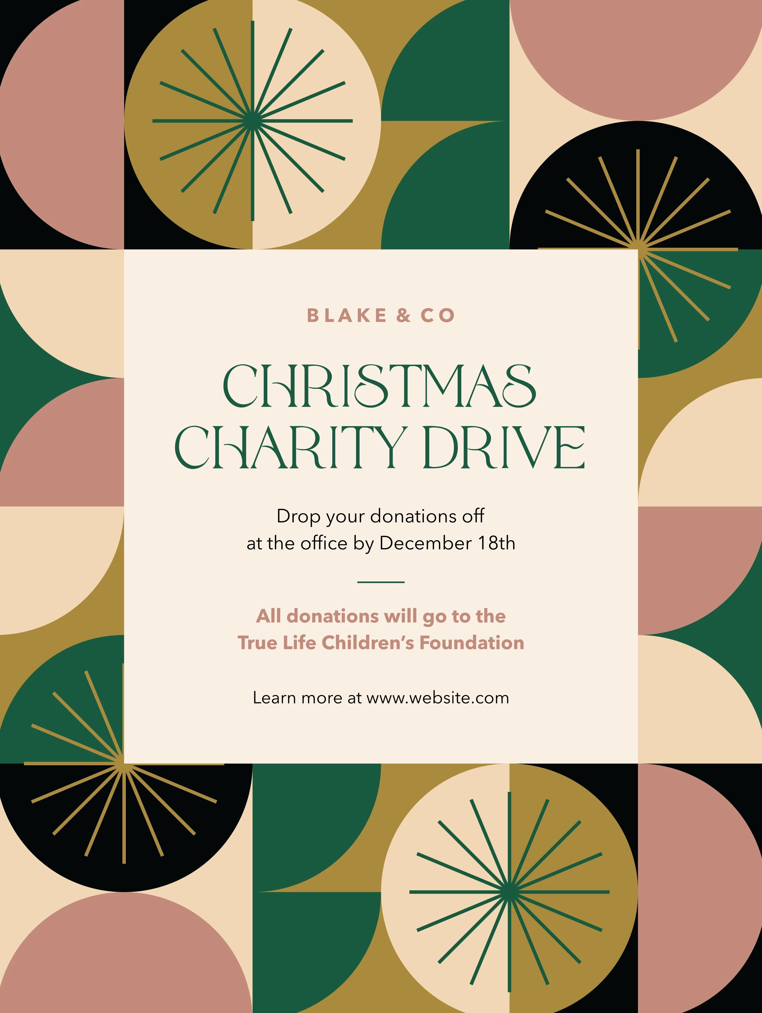 Christmas Charity Drive Pattern