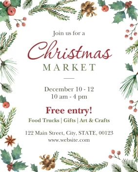 Christmas Market Foliage