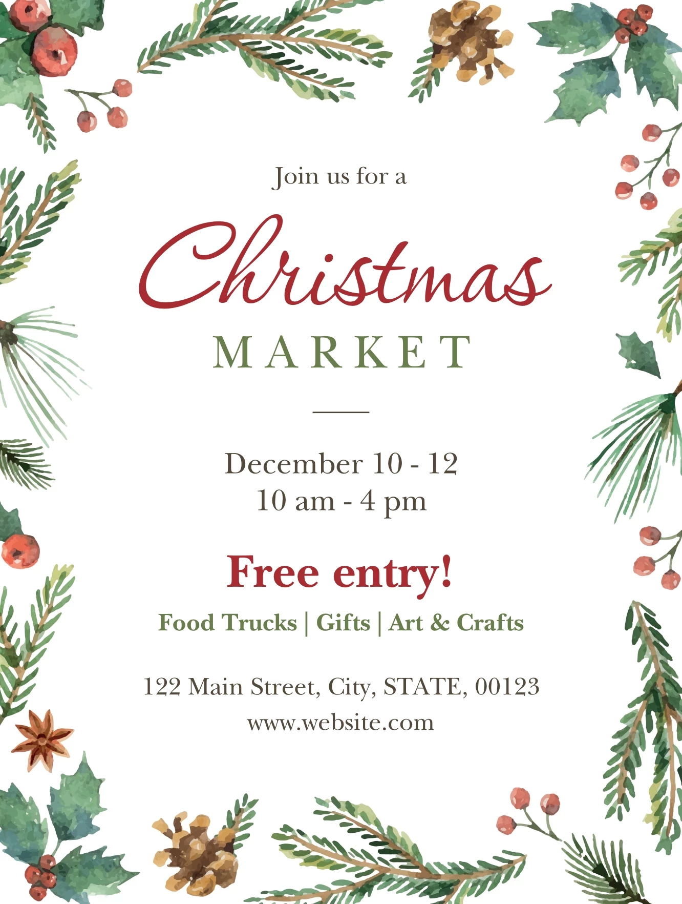 Christmas Market Foliage