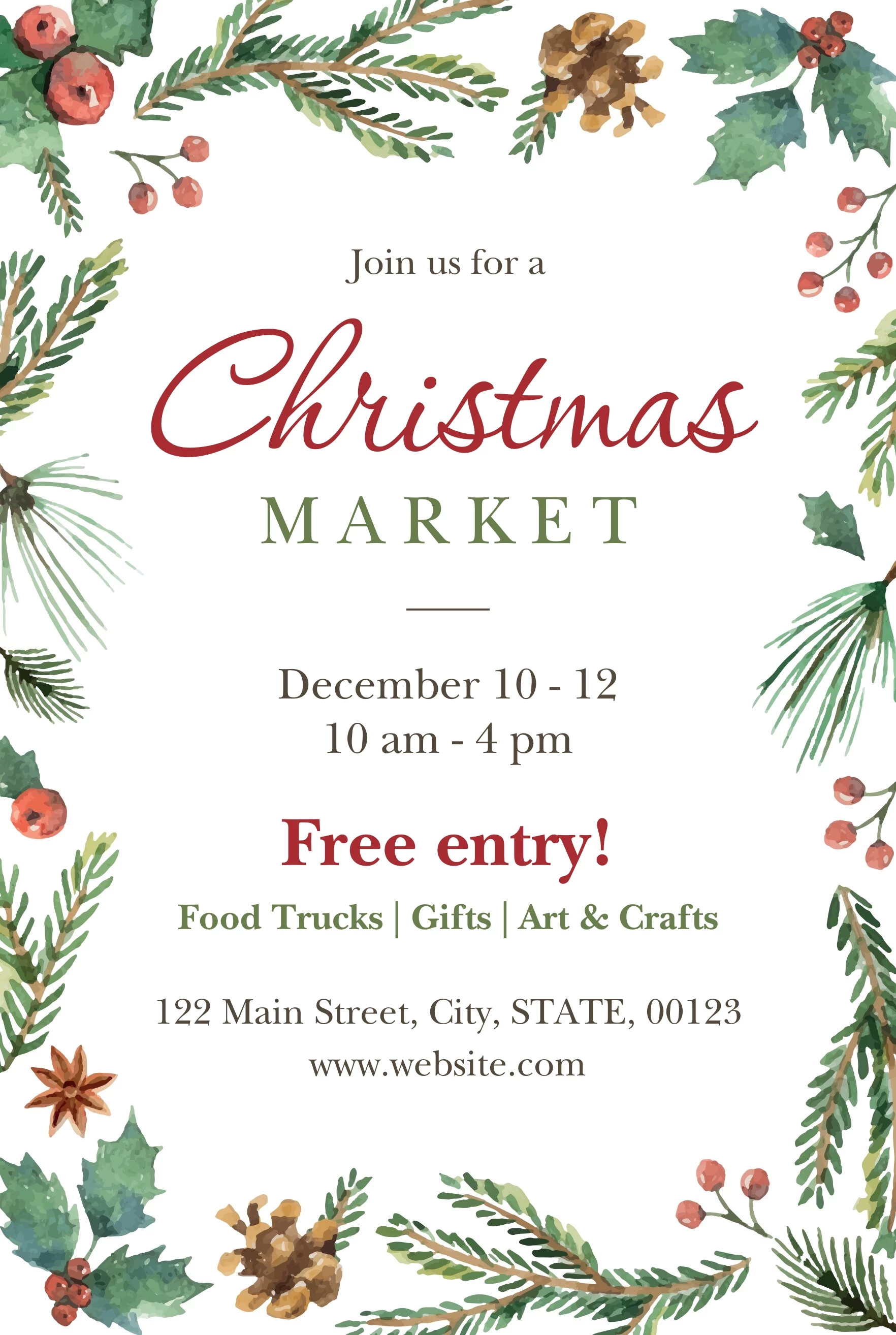 Christmas Market Foliage