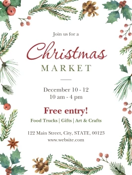 Christmas Market Foliage