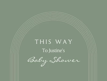 Modern Lines Baby Shower