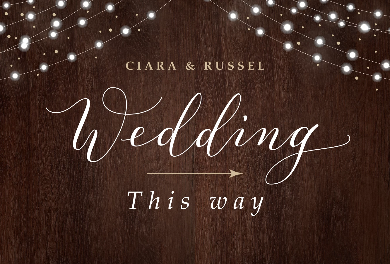 Fairy Lights Wedding This Way