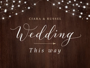 Fairy Lights Wedding This Way