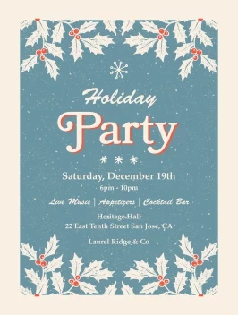 Retro Holiday Party