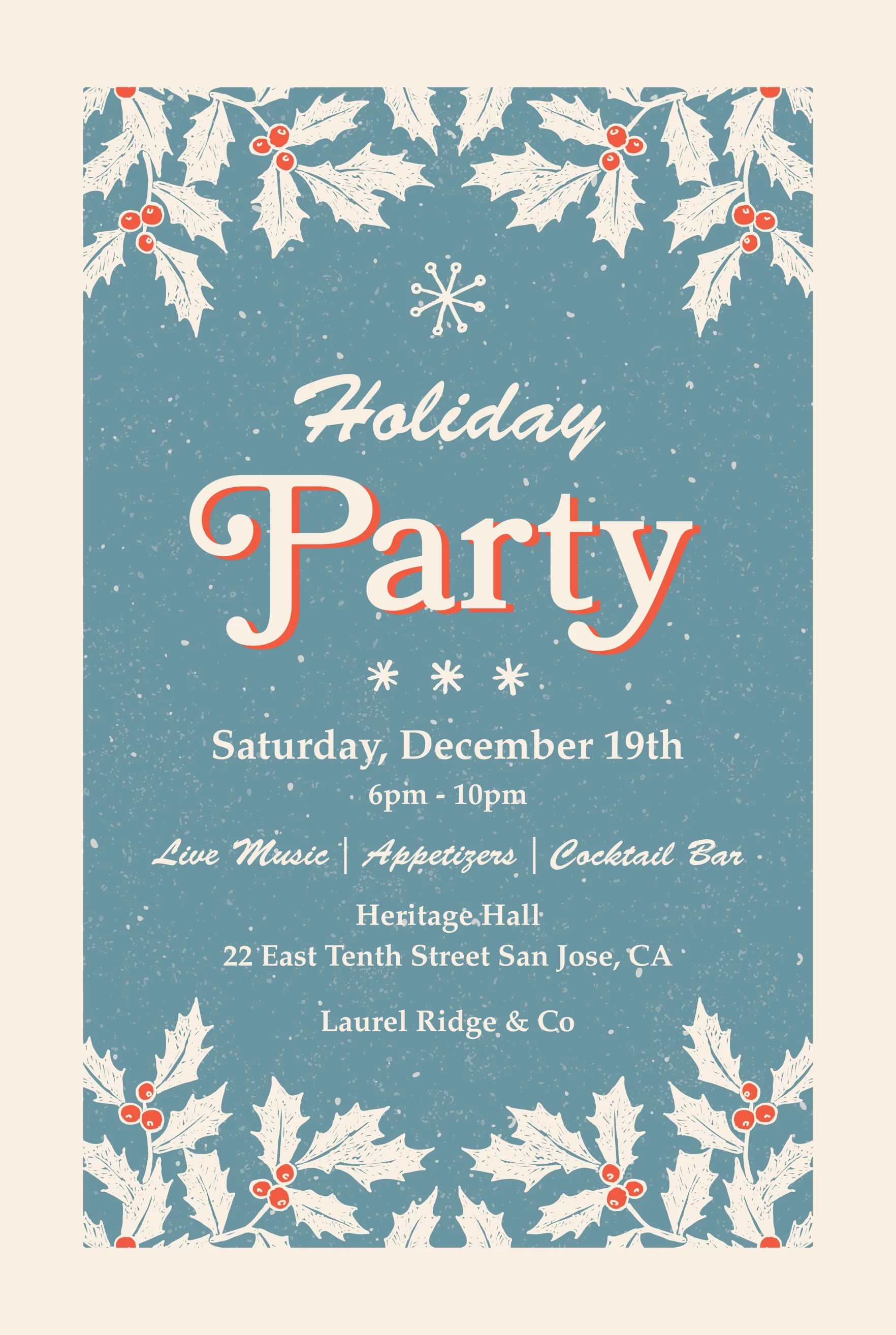 Retro Holiday Party