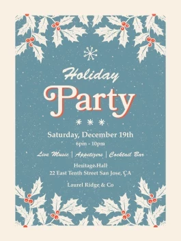 Retro Holiday Party