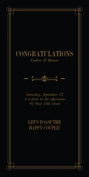 Congratulatory Toast