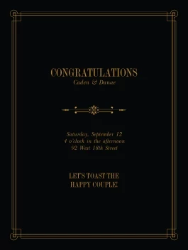 Congratulatory Toast