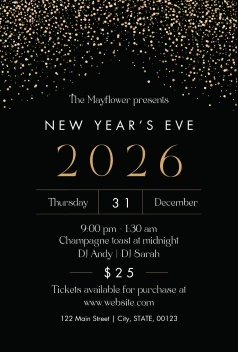 New Years Event Sparkles