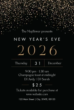 New Years Event Sparkles