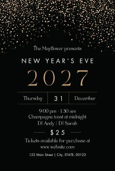 New Years Event Sparkles